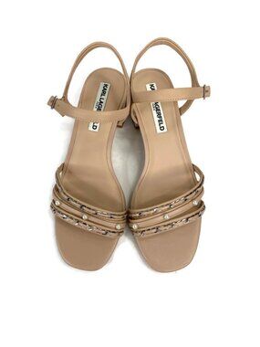 Karl Lagerfeld Paris Tori Imitiation Pearl Sandals Size 7
